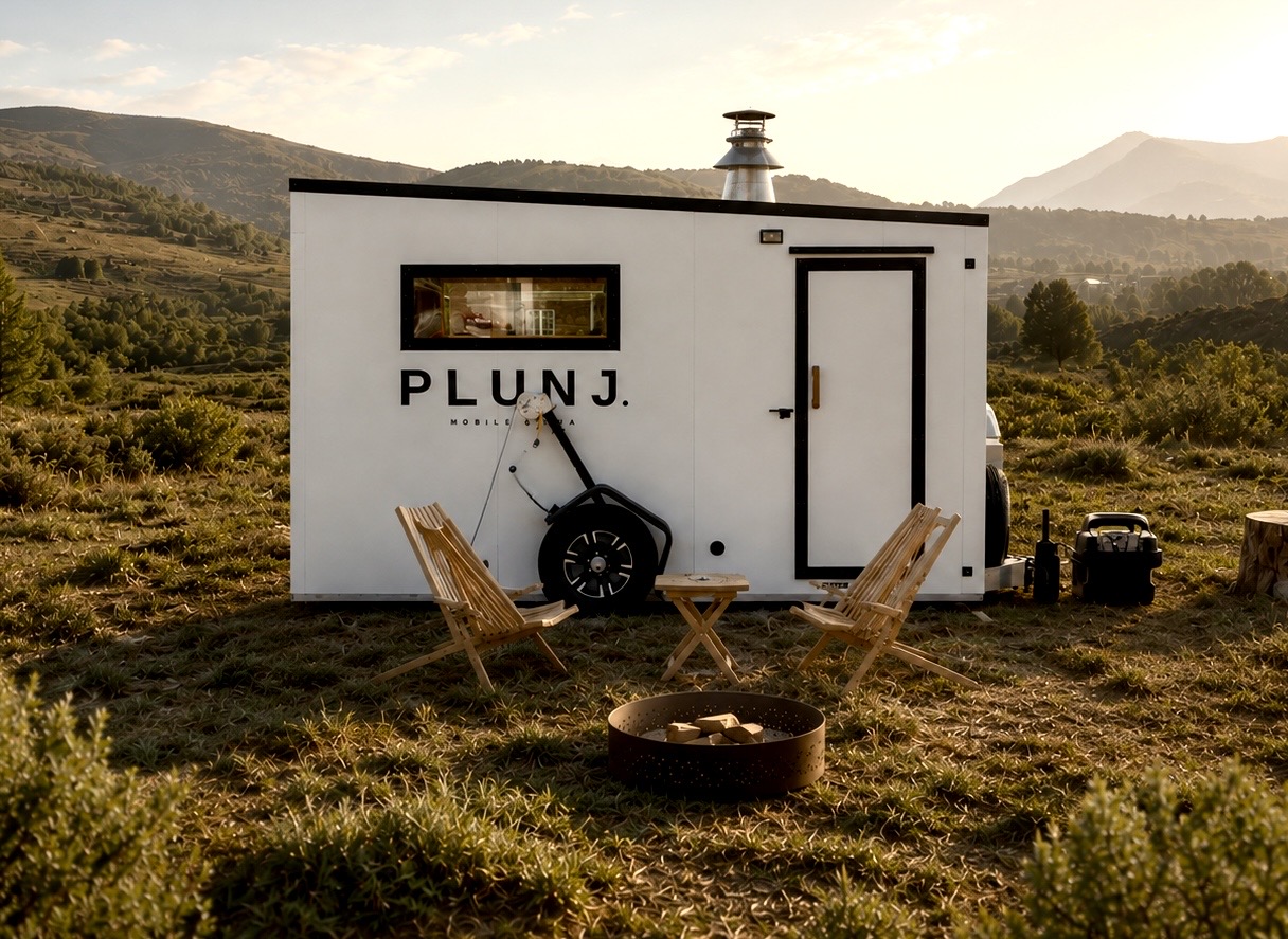 Mobile sauna at PLUNJ Provo